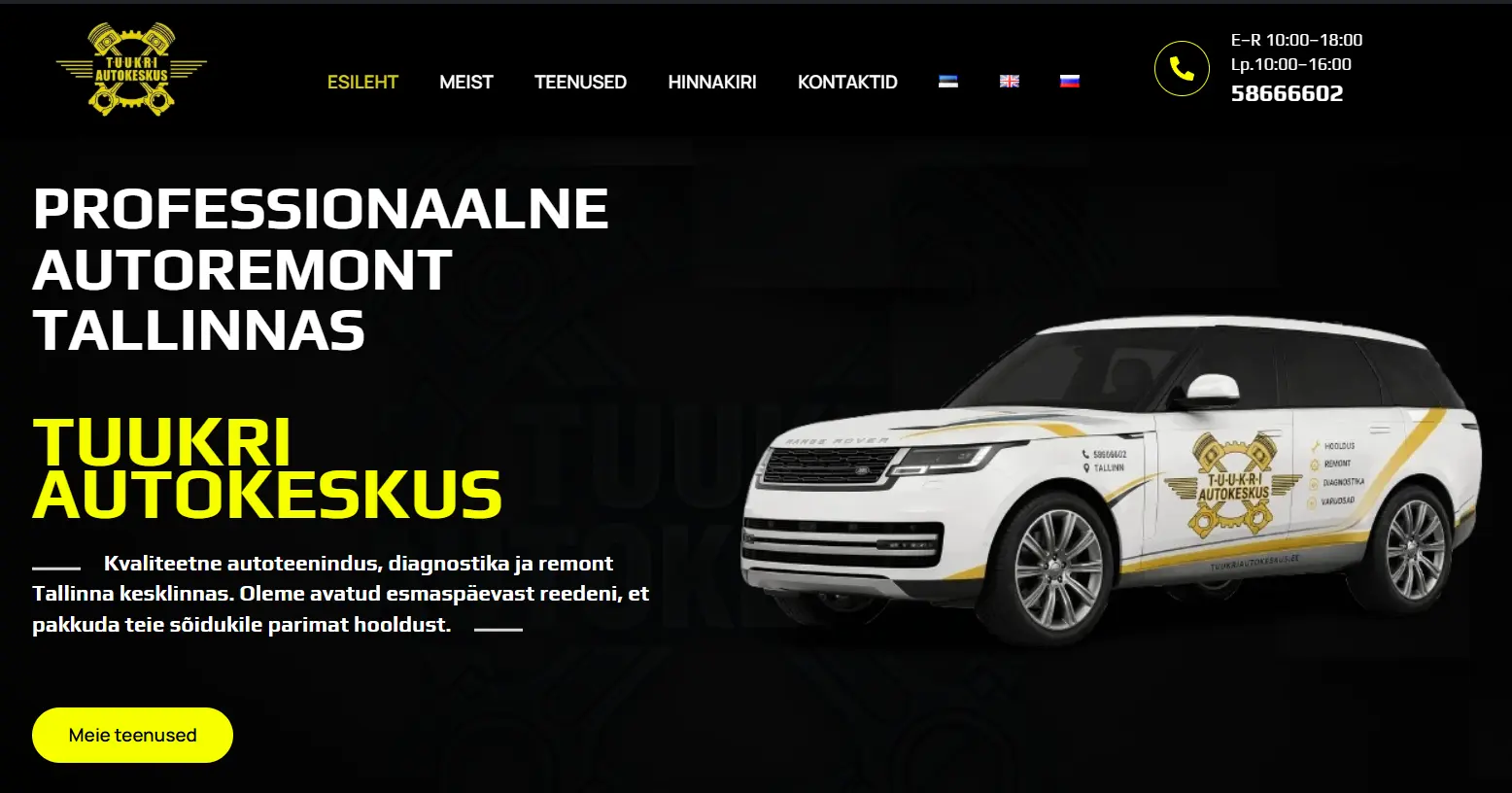 Tuukri Autokeskus svetainė